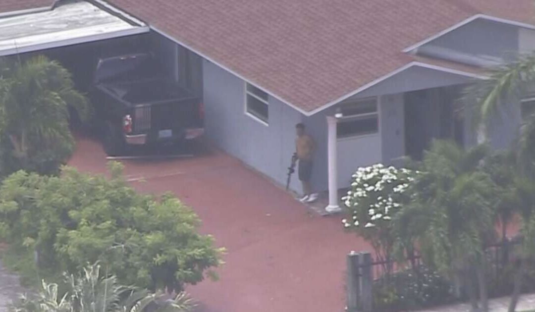 Hombre armado se atrincheró en una casa de Hialeah