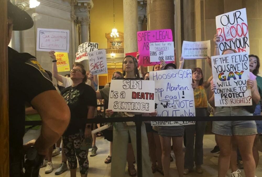 Indiana es el primer estado en aprobar la prohibición del aborto después de Roe