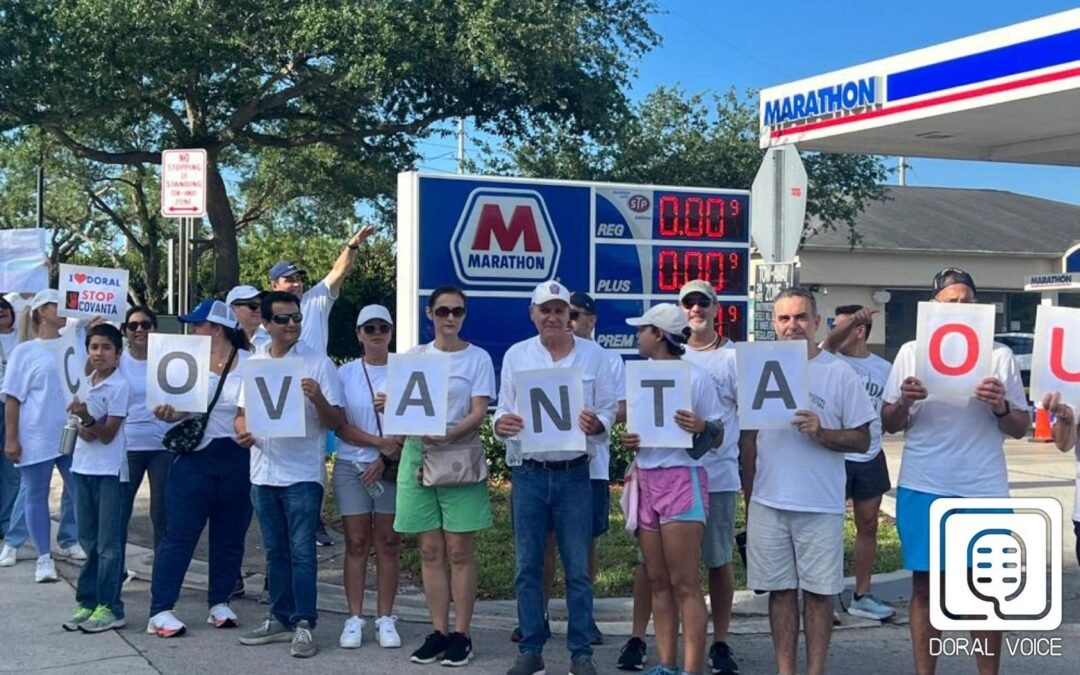 Protestaron contra incinerador Covanta en Doral
