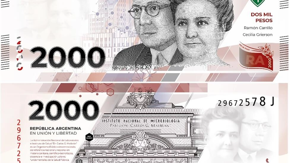 Ya circula nuevo billete de mayor denominación en Argentina