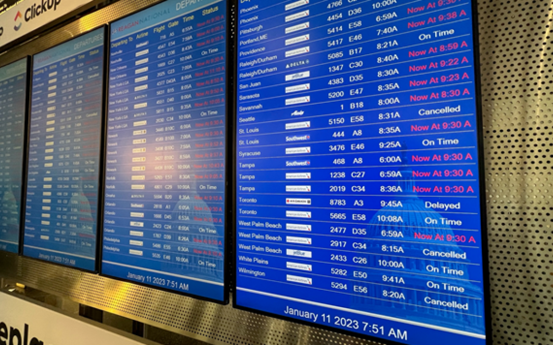 Vuelos cancelados y retrasados por mal tiempo en el sur de Florida