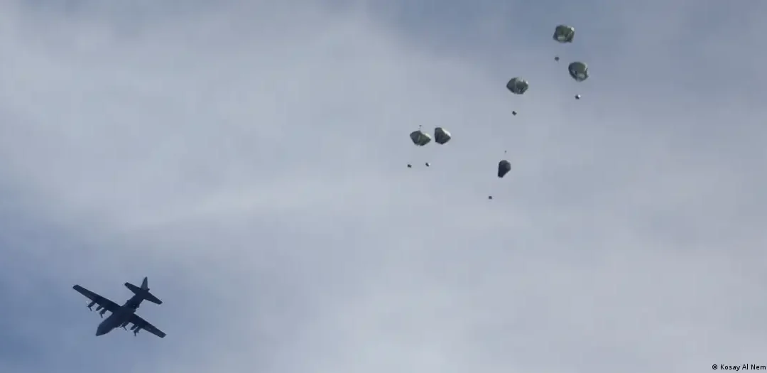 Estados Unidos lanzó ayuda a Gaza desde el aire