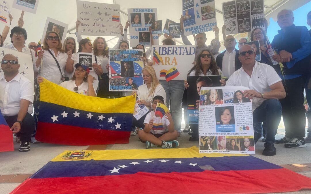Venezolanos en Miami exigen libertad y acabar con la persecución contra aliados de María Corina Machado