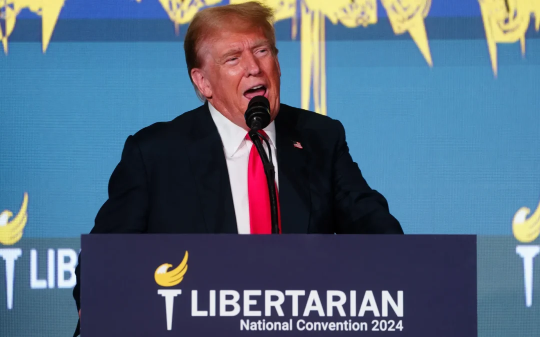 Trump fue abucheado al tratar de conquistar a miembros del Partido Libertario