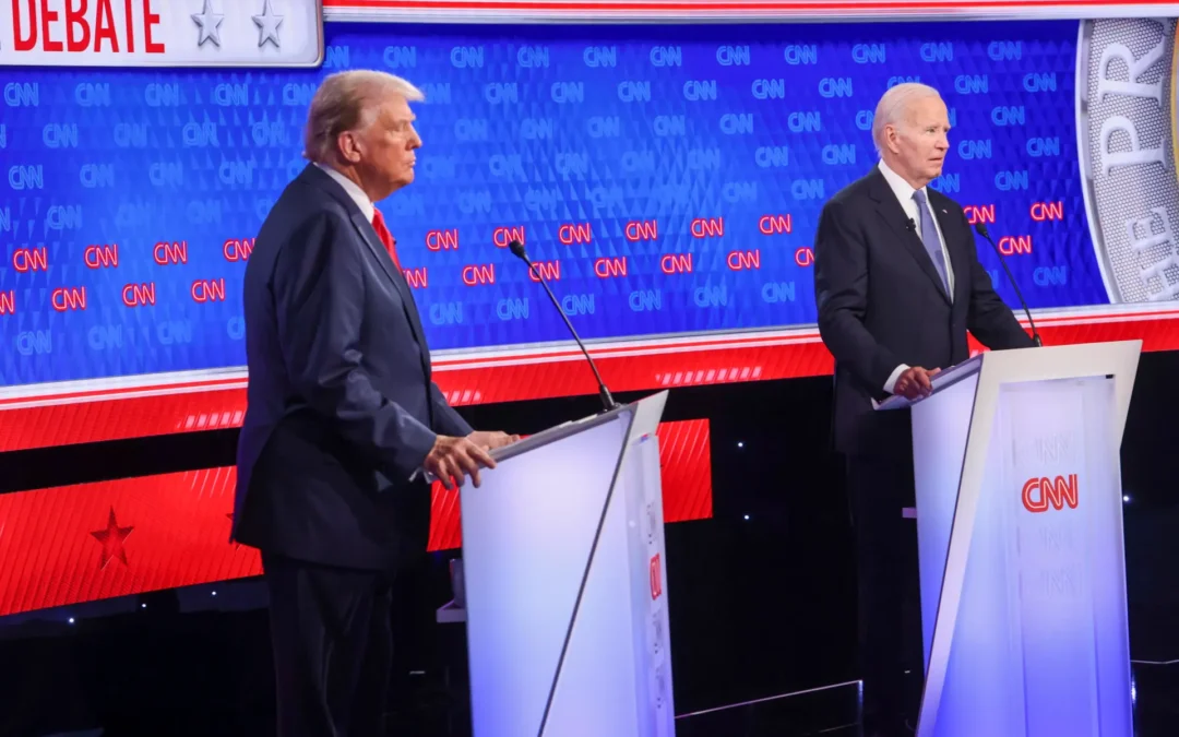 Trump, agresivo y confiado, cargó contra un titubeante Biden en debate