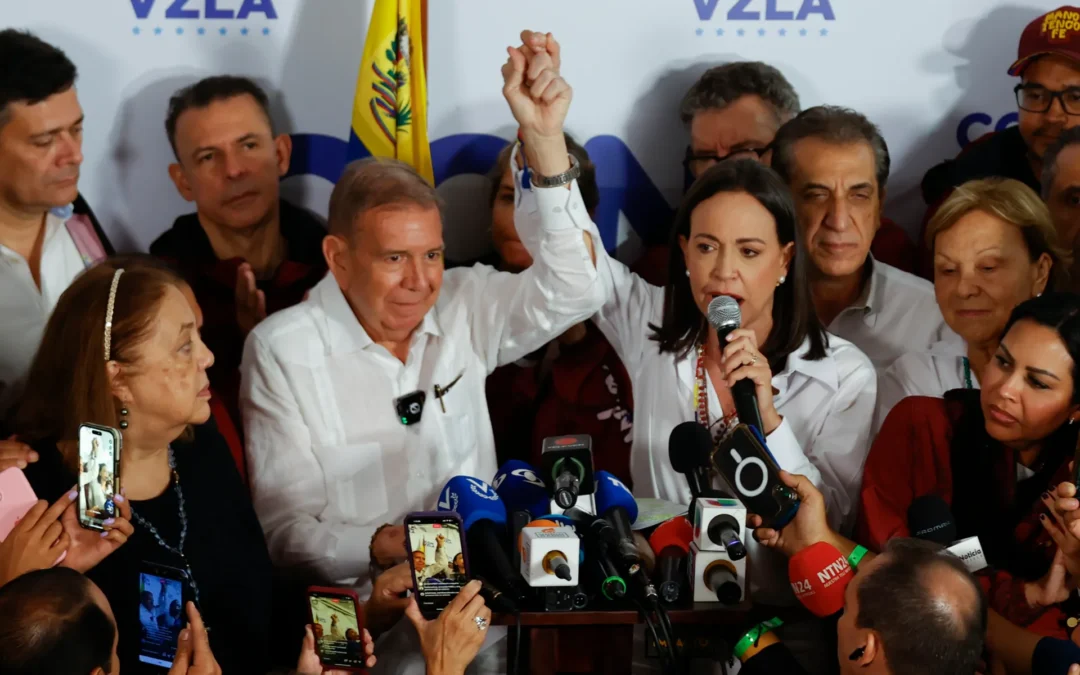 María Corina Machado dice que el “nuevo presidente electo” es Edmundo González Urrutia