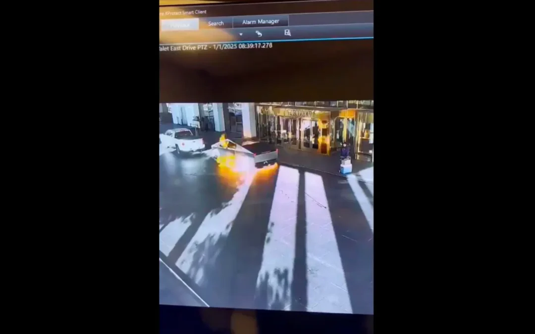 Investigan la explosión de un Cybertruck frente a un Trump Hotel