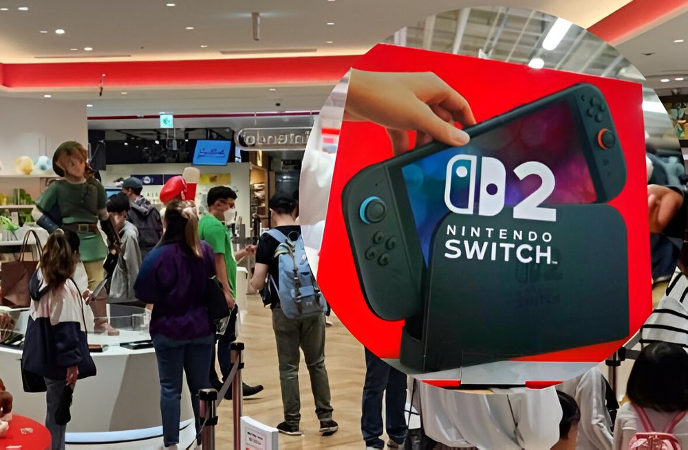 Largas filas para comprar la Nintendo Switch 2 en Miami
