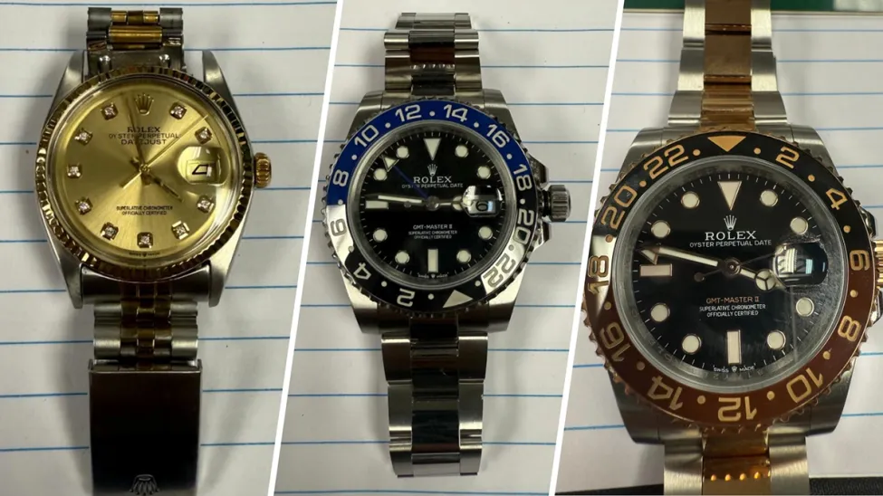 Dos joyeros acusados de vender relojes falsificados en Miami Dade