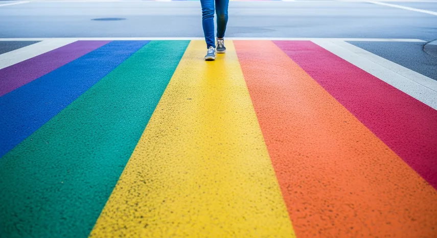 Controversia en Florida por eliminación de cruces peatonales con colores de arcoíris