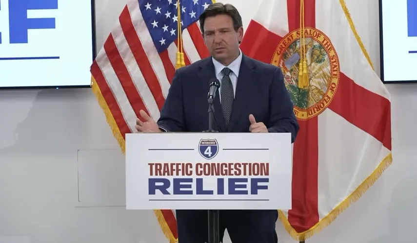 DeSantis anuncia plan millonario para aliviar la congestión en la Interestatal 4