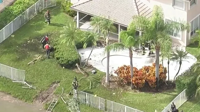 Avioneta de ayuda a Jamaica se estrella en zona residencial en Coral Springs