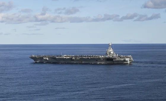USS Gerald R. Ford llega al Caribe en el mayor despliegue militar de EE.UU.