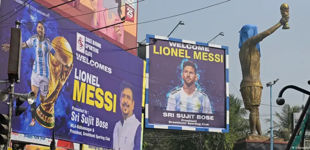 Calcuta desvela la estatua de Messi más alta del mundo para iniciar su gira “GOAT Tour” en India