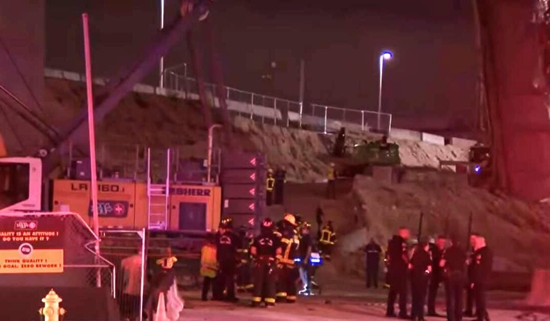 Investigan causas del accidente en el puente I-395 que dejó seis trabajadores heridos tras caída de 30 pies