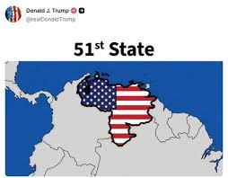 Trump genera controversia internacional al difundir una imagen de Venezuela como el «Estado 51» de EE.UU.