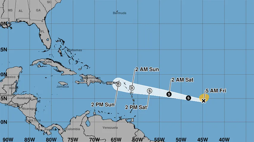 Se forma la tormenta tropical Dolly en el Atlántico