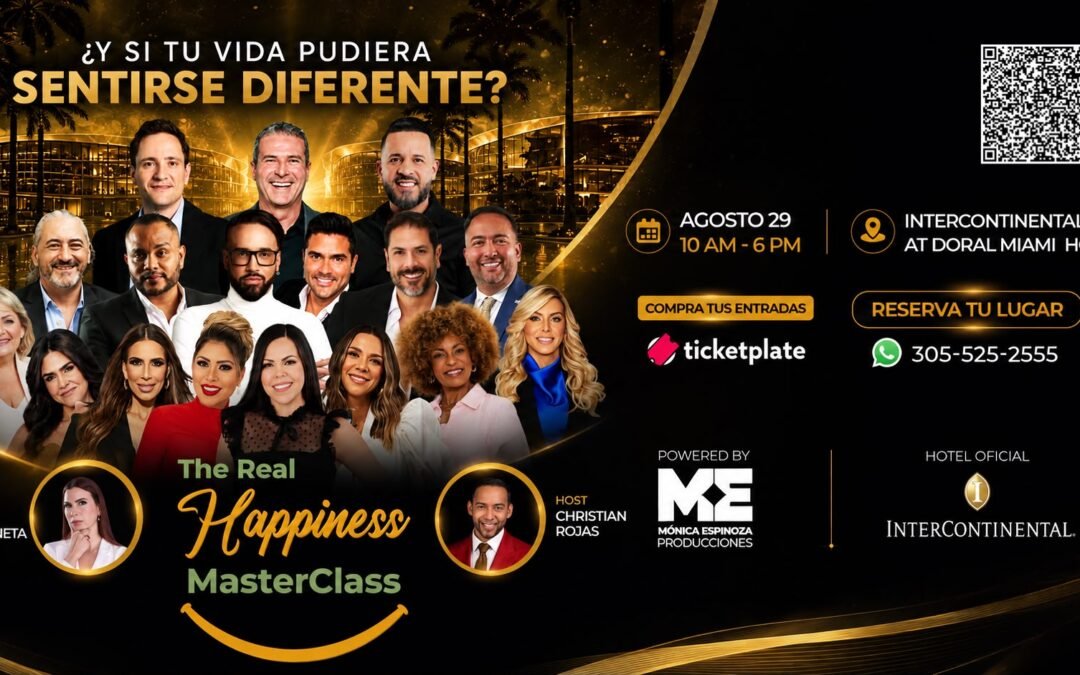 Mónica Espinoza presentará la tercera edición de «The Real Happiness Summit»
