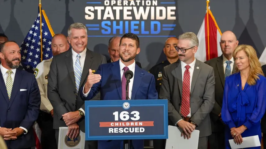 Operación «Escudo Estatal» rescata a 163 niños en Florida
